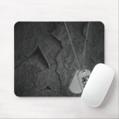 軍隊ドッグタグオンロック マウスパッド (マウス)