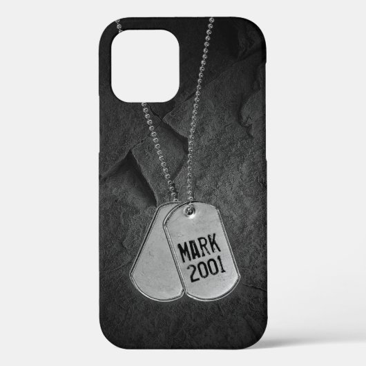 軍隊ドッグタグオンロック Case-Mate iPhoneケース (裏面)