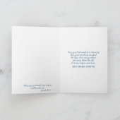 軍隊ドッグタグオン詩編23悔やみや弔慰 カード (内部)