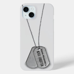 軍隊ドッグタグトリビュート iPhone 15 MINIケース