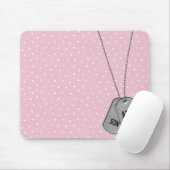 軍隊ドッグタグ水玉模様マウスパッド マウスパッド (マウス)