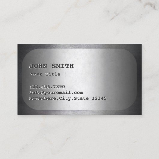 軍隊ドッグラベルフェイクメタル名刺 名刺 (正面)