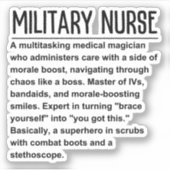 軍隊ナース シール (正面)