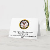 軍隊ネイビーセーラークリスマス シーズンカード (裏面)