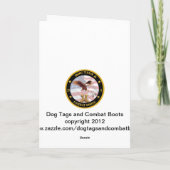 軍隊ネイビーセーラーボーイバレンタインカード シーズンカード (裏面)