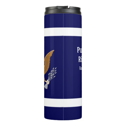 軍隊ネイビー防衛エンブレムパーソナライズ熱T タンブラー (裏面)