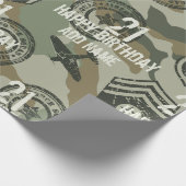軍隊バッジ ラッピングペーパー (角)