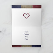 軍隊バレンタインフォトフレームカード シーズンカード (内部)