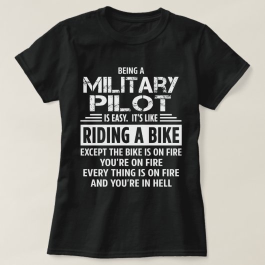 軍隊パイロット Tシャツ (デザイン正面)