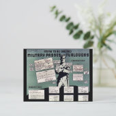 軍隊パスとフラワーズ ポストカード (スタンド正面)