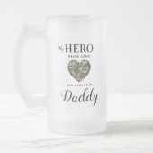 軍隊パパマイヒーローカーズ迷彩柄ファーザーズデイフォト フロストグラスビールジョッキ (左)