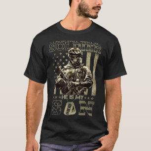 軍隊パパ彼は単なる兵士ではない彼は私の息子F Tシャツ