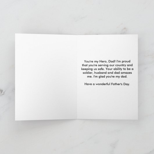 軍隊パパ カード (内部)