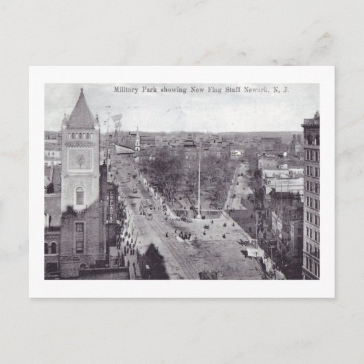 軍隊パークニューアークNJヴィンテージ ポストカード (正面)