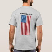 軍隊パーソナライズされたパパアパレルTシャツ Tシャツ (裏面)