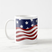 軍隊パーソナライズされた波旗コーヒーカップ コーヒーマグカップ (左)