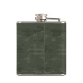 軍隊パーソナライズされた迷彩柄兵士スカルアンドガン フラスク (裏面)