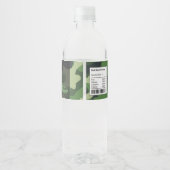 軍隊パーティースタイル水ボトルラベル ペットボトルラベル (裏面)