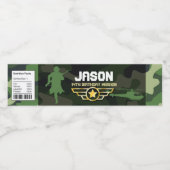 軍隊パーティースタイル水ボトルラベル ペットボトルラベル (シングルラベル)