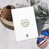 軍隊ヒーローエアフォースファミリーメリークリスマス カード