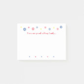 軍隊ファミリークリスマス引用文雪片 ポストイット (正面)