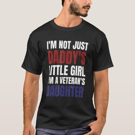 軍隊ファミリー退役軍人ガールキッズ私は退役軍人 Tシャツ (正面)
