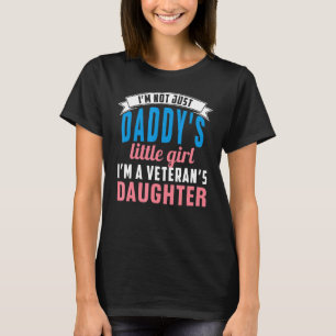 軍隊ファミリー退役軍人ガールキッズ私は退役軍人 Tシャツ