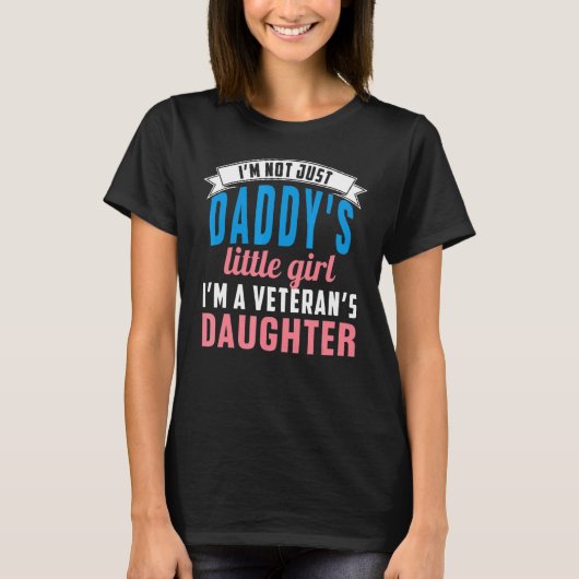 軍隊ファミリー退役軍人ガールキッズ私は退役軍人 Tシャツ (正面)