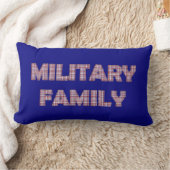 軍隊ファミリー、格子状腰枕 ランバークッション (ブランケット)