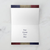 軍隊フォトフレームカスタムのパーソナライズされた カード (内部)