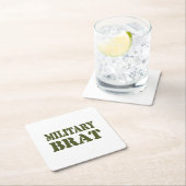 軍隊ブラット スクエアペーパーコースター (インサイチュ)