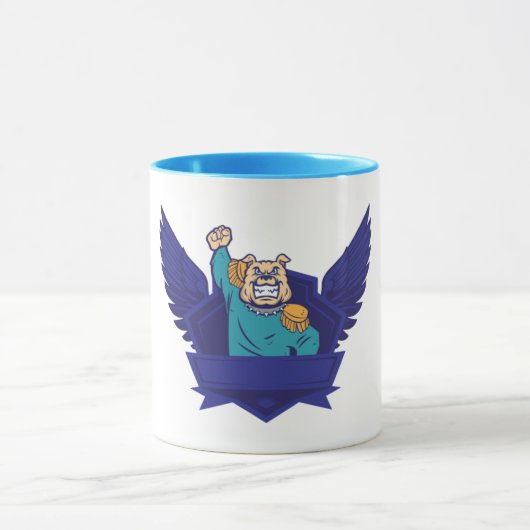 軍隊ブルドッグ司令官コーヒー マグカップ (中央)