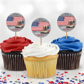 軍隊ブーツ米国旗グレー行く遠くにパーティー ラウンドシール