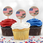 軍隊ブーツUSフラグKRAFT行く遠くにパーティー選択 ラウンドシール