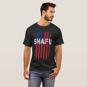 軍隊プライドSNAFUスラングおもしろいTシャツの状況 Tシャツ (正面フル)