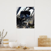 軍隊ヘリコプタコックピット ポスター (キッチン)