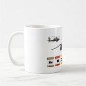 軍隊ヘリコプター化学 コーヒーマグカップ (左)