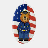 軍隊ベア セラミックオーナメント (右)