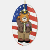 軍隊ベア セラミックオーナメント (左)