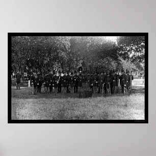 軍隊ポストバンドatフォートモンロー, VA 1864 ポスター