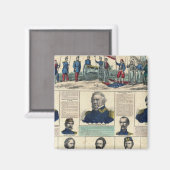 軍隊ポートレート マグネット (正面/裏面)