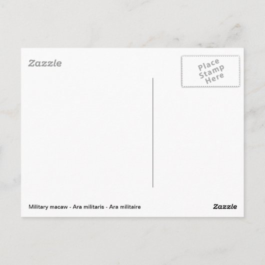 軍隊マコーパーチ ポストカード (裏面)