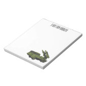 軍隊ミサイルトラック漫画イラストレーション ノートパッド (回転)