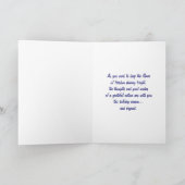 軍隊メリークリスマスホリデーカード シーズンカード (内部)