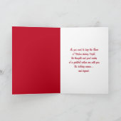 軍隊メリークリスマス シーズンカード (内部)