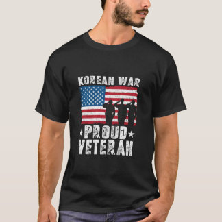 軍隊メンズ誇りを持った韓国戦争退役軍人 Tシャツ