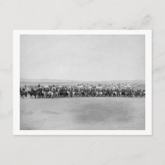 軍隊メンズ70ラコタインディアンスカウト ポストカード (正面)