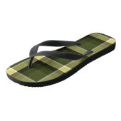 軍隊モダン偽装タータンチェックパターン ビーチサンダル (アングル)