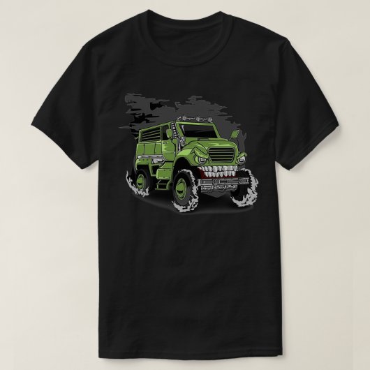 軍隊モンスターカー Tシャツ (デザイン正面)