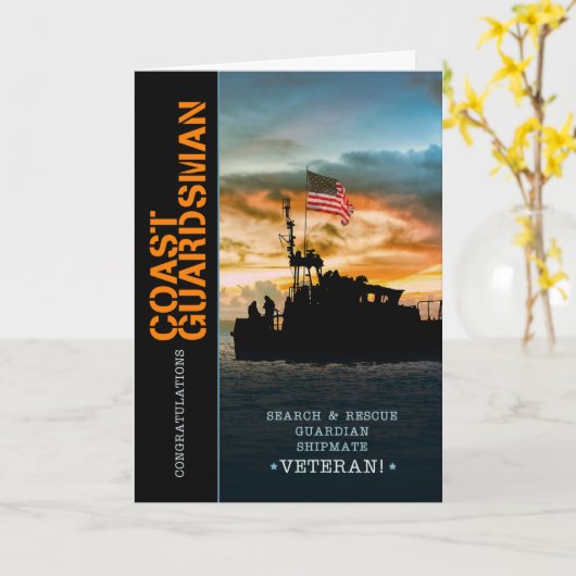 軍隊リタイアコーストガードマンシーマン カード (黄色い花)